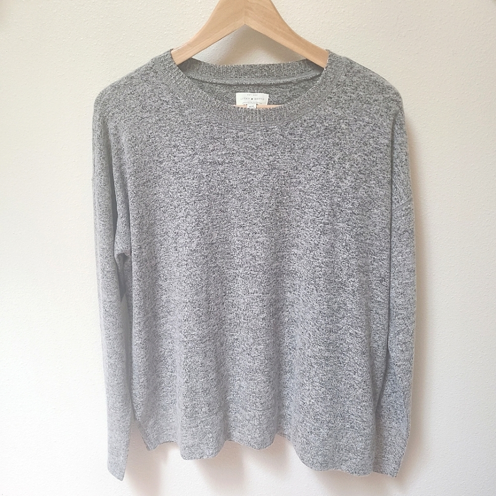 NWT Lucky Brand Super-Soft Crew Neck Lightweight Sweater Medium